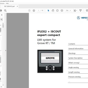Grove Crane RT TM LMI system iFLEX2 + iSCOUT expert compact Service Manual - PDF DOWNLOAD