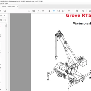 Grove Crane RT550E Wartungsanleitung 3302366 - PDF DOWNLOAD (German)