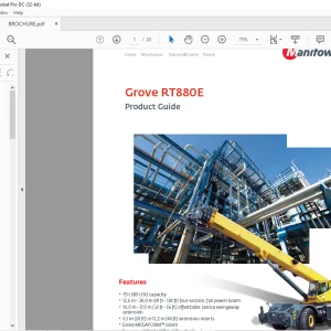 Grove Crane RT880E Product Guide Manual - PDF DOWNLOAD