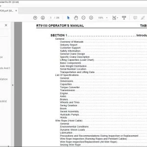 Grove Crane RT9150E Operator Manual - PDF DOWNLOAD