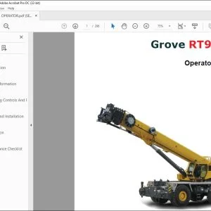 Grove Crane RT9150E Operator Manual - PDF DOWNLOAD
