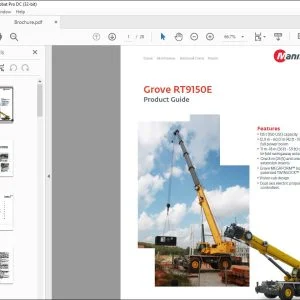 Grove Crane RT9150E Product Guide Manual - PDF DOWNLOAD