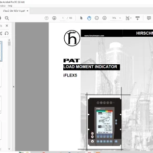Grove PAT iFLEX5 Loade Moment Indicator Service Manual - PDF DOWNLOAD
