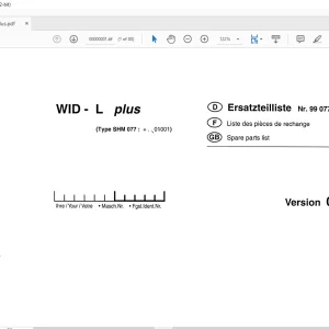 Pottinger Agricultural Daralo WID - L plus Spare parts list Manual - PDF DOWNLOAD