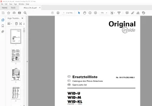 Pottinger Agricultural Daralo WID-U WID-M WID-KL Spare parts list Manual - PDF DOWNLOAD