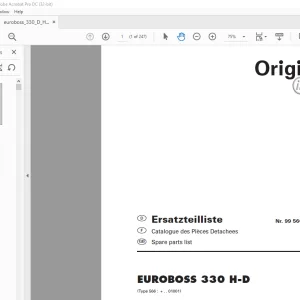Pottinger Agricultural EUROBOSS 330 H-D Spare parts list Manual - PDF DOWNLOAD