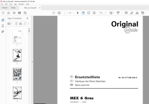 Pottinger Agricultural Forage Harvester MEX 6 GRASS Spare parts list Manual - PDF DOWNLOAD