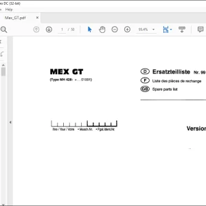 Pottinger Agricultural Forage Harvester MEX GT Spare parts list Manual - PDF DOWNLOAD