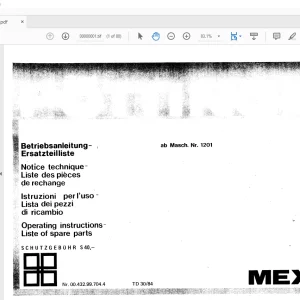 Pottinger Agricultural Forage Harvester MEX IIS Operating instructions List spare parts Manual  - PDF DOWNLOAD