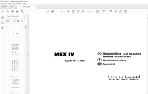 Pottinger Agricultural Forage Harvester MEX IV Spare parts list Manual - PDF DOWNLOAD
