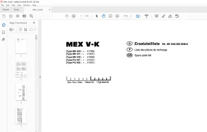 Pottinger Agricultural Forage Harvester MEX V-K Spare parts list Manual - PDF DOWNLOAD