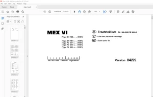 Pottinger Agricultural Tractor MEX VI Spare parts list Manual - PDF DOWNLOAD