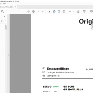 Pottinger Tractor 45 PLUS 45 NOVA PLUS Spare parts list Manual - PDF DOWNLOAD