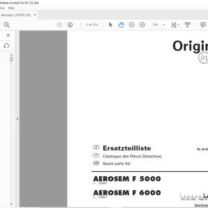 Pottinger Tractor AEROSEM F 5000 AEROSEM F 6000 Spare Parts Manual - PDF DOWNLOAD