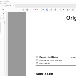 Pottinger Tractor FARO 4500 Spare Parts Manual - PDF DOWNLOAD