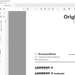 Pottinger Tractor  Ladewagen LADEPROFI II LADEPROFI 2 Profimatic Spare parts list Manual - PDF DOWNLOAD