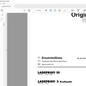 Pottinger Tractor Ladewagen LADEPROFI III LADEPROFI 3 Profimatic Spare parts list Manual - PDF DOWNLOAD