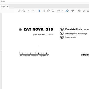 Pottinger Tractor Mower CAT NOVA 215 Operating instructions List of spare parts Manual - PDF DOWNLOAD