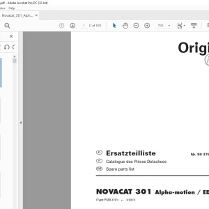 Pottinger Tractor Mower NOVACAT 301 Alpha-motion ED RC Operating instructions List of spare parts Manual - PDF DOWNLOAD