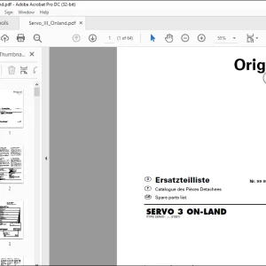 Pottinger Tractor SERVO 3 ON-LAND Spare parts list Manual - PDF DOWNLOAD