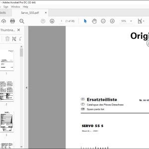 Pottinger Tractor SERVO 55 S Spare parts list Manual - PDF DOWNLOAD