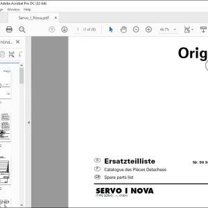Pottinger Tractor SERVO I NOVA Spare parts list Manual - PDF DOWNLOAD