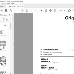 Pottinger Tractor SERVO I SERVO I M SERVO I SERVO I NOVA Spare parts list Manual  - PDF DOWNLOAD