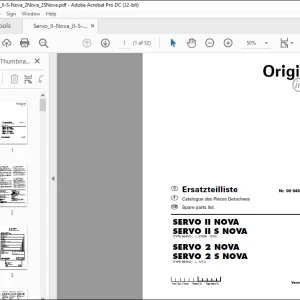 Pottinger Tractor SERVO II NOVA SERVO II S NOVA SERVO 2 NOVA SERVO 2 S NOVA Spare parts list Manual -  PDF DOWNLOAD