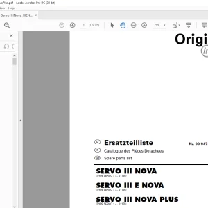 Pottinger Tractor SERVO III NOVA SERVO III E NOVA SERVO III NOVA PLUS Spare parts list Manual - PDF DOWNLOAD