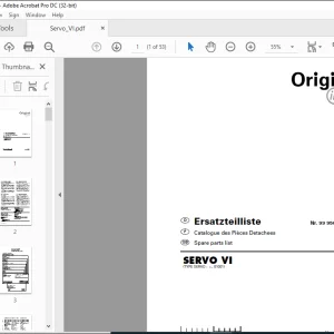 Pottinger Tractor SERVO VI Spare parts list Manual  - PDF DOWNLOAD
