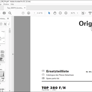 Pottinger Tractor TOP 380 F H EUROTOP 380 F H Spare parts list Manual - PDF DOWNLOAD