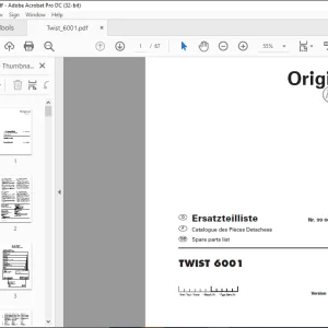 Pottinger Tractor TWIST 6001 Spare parts list Manual - PDF DOWNLOAD