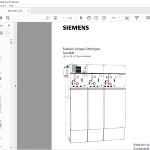 SIEMENS Medium-Voltage Switchgear Type 8DJH Cat INSTALLATION AND OPERATING INSTRUCTIONS MANUAL  -  PDF DOWNLOAD