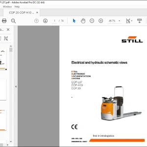 STILL STED FORKLIFT COP-L07 COP-H10 COP20 Electrical and hydraulic schematic Manual - PDF DOWNLOAD