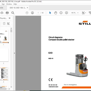 STILL STED FORKLIFT EXD-18 Compact double pallet stacker Circuit diagrams Manual - PDF DOWNLOAD
