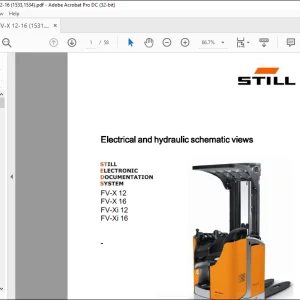STILL STED FORKLIFT FV-X 12 FV-X 16 FV-Xi 12 FV-Xi 16 Electrical and hydraulic schematic Manual - PDF DOWNLOAD