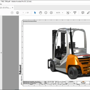 STILL STED FORKLIFT RX70-20-35 Wiring diagram Schematic Manual - PDF DOWNLOAD
