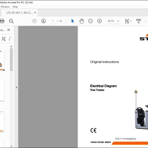 STILL STED FORKLIFT Tow Tractor Electrical Diagram Schematic Manual - PDF DOWNLOAD