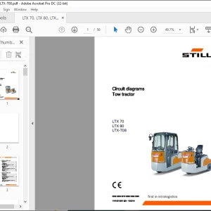 STILL STED FORKLIFT Tow tractor LTX 70 LTX 80 LTX-T08 Circuit diagrams Manual - PDF DOWNLOAD