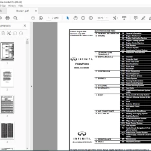 2005 Infiniti FX35 FX45 S50 Series Service Manual - PDF DOWNLOAD