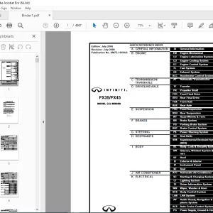 2007 Infiniti FX35 FX45 S50 Series Service Manual - PDF DOWNLOAD
