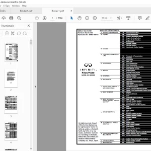 2009 Infiniti FX35 FX50 S51 Series Service Manual - PDF DOWNLOAD