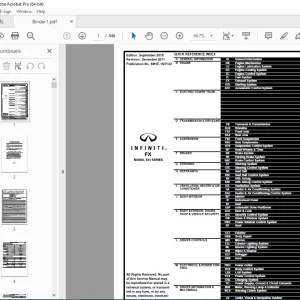 2011 Infiniti FX S51 Series Service Manual - PDF DOWNLOAD