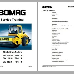 BOMAG 2.08GB DVD Full Set Service Manuals - Service Training - COMPLETE SET - PDF DOWNLOAD