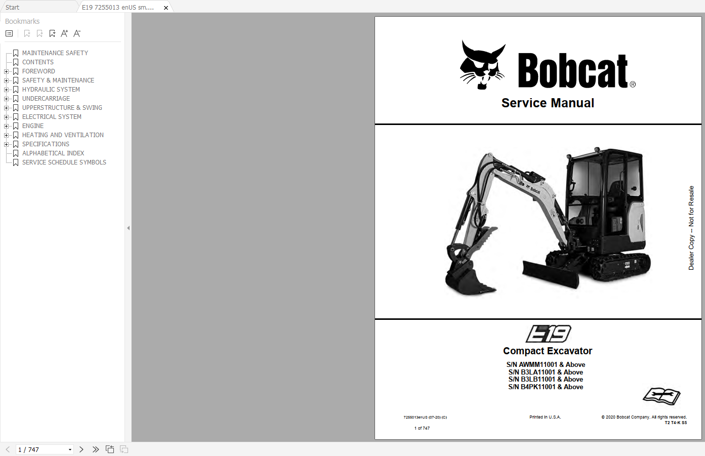 Bobcat Excavator Full Models Service Library 2021 DVD - COMPLETE SET ...