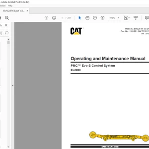 CAT PMC™ Evo-S Control System EL2000 Operating & Maintenance Manual - PDF DOWNLOAD