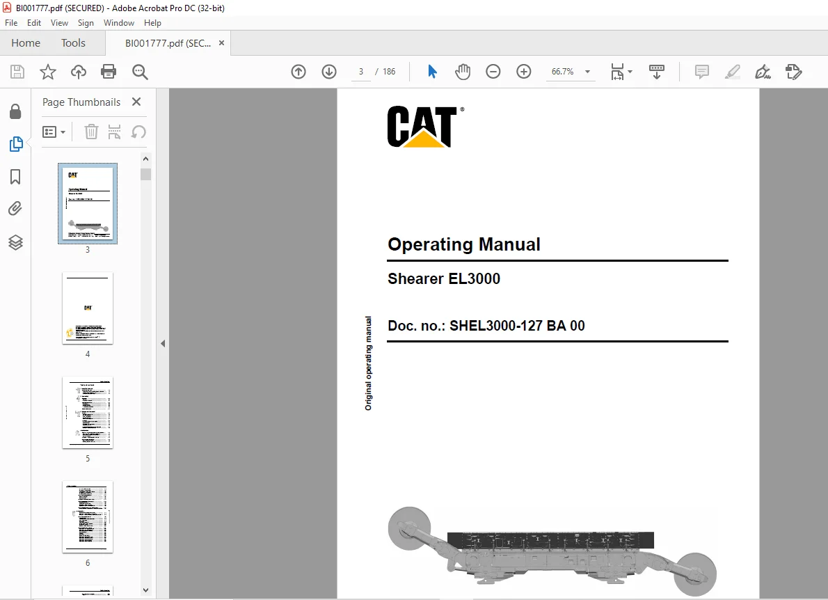 CAT Shearer EL3000 Operation & Maintenance Manual BI001777 - PDF DOWNLOAD - Image 4