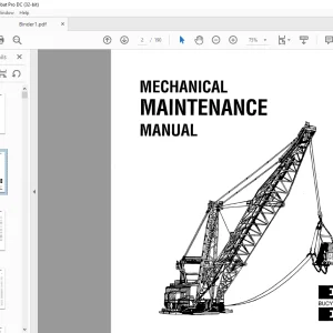Cat Bucyrus 1260-W Walking Dragline Mechanical Maintenance Manual BI005568 - PDF DOWNLOAD