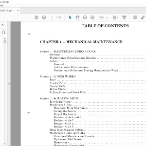 Cat Bucyrus 1260W Walking Dragline Maintenance & Operation Manual BI005074 - PDF DOWNLOAD