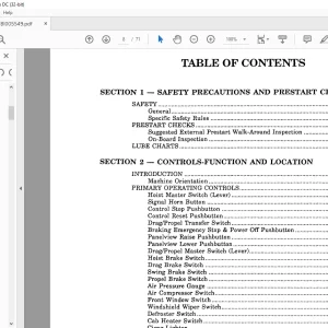 Cat Bucyrus 2570-W Walking Dragline Operator's Manual BI005549 - PDF DOWNLOAD